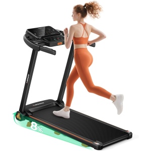 Under Desk Treadmills for Home, 300 LBS Capacity, 3.0 HP Brushless Motor, Portable Office Exercise Treadmill with Remote Control & LED Display, Black
